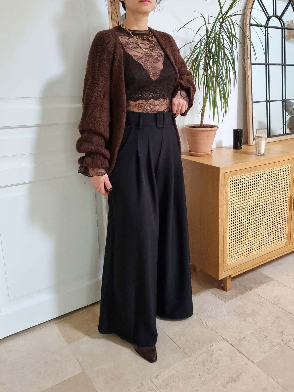 Gilet en laine Rosalie marron