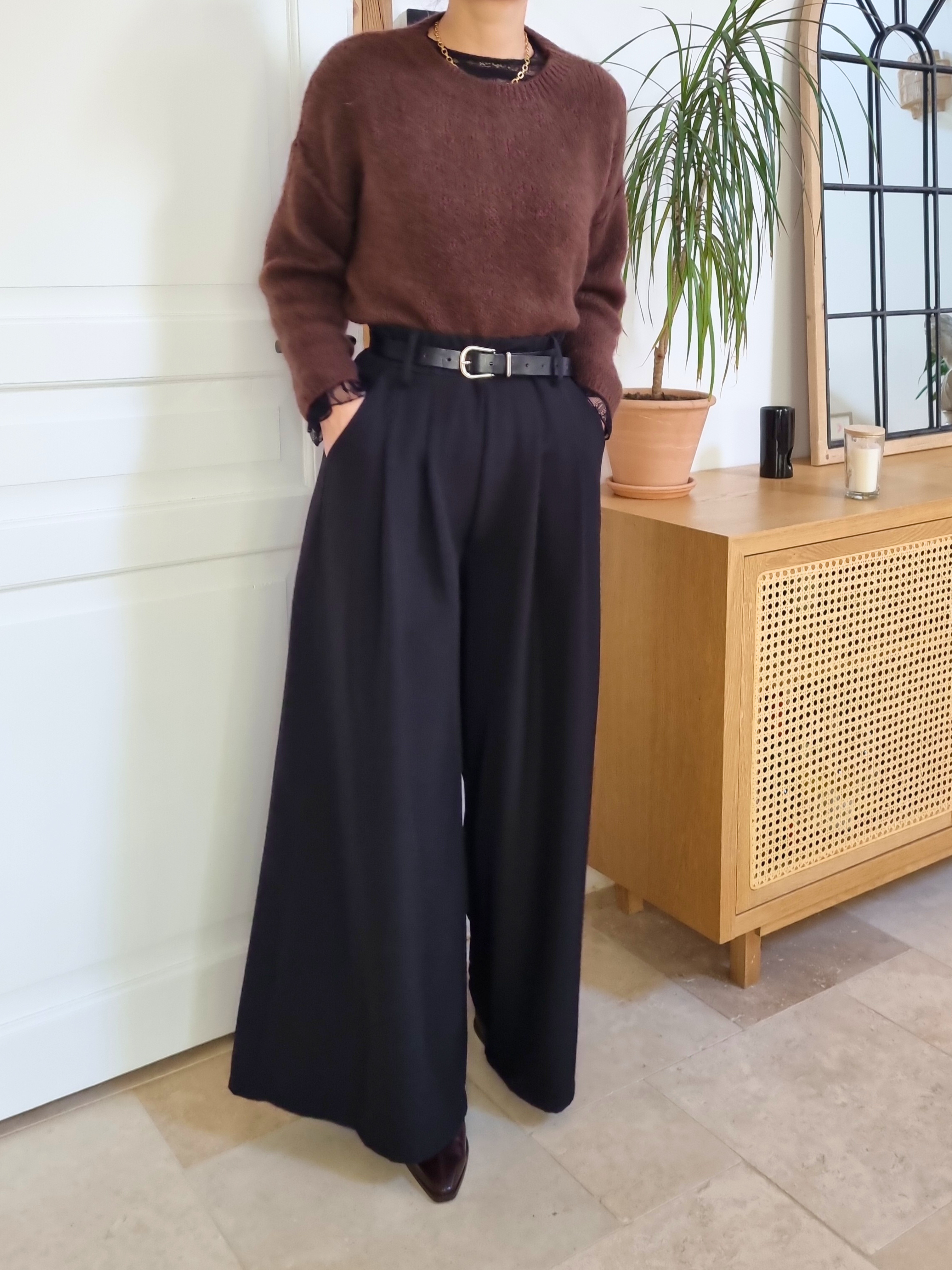 Pull très doux Alba marron