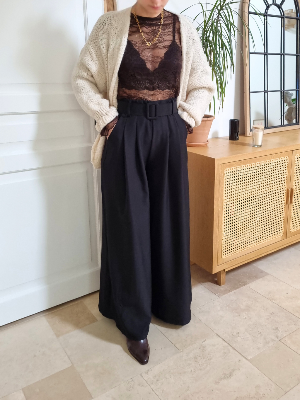 Gilet en laine Rosalie beige