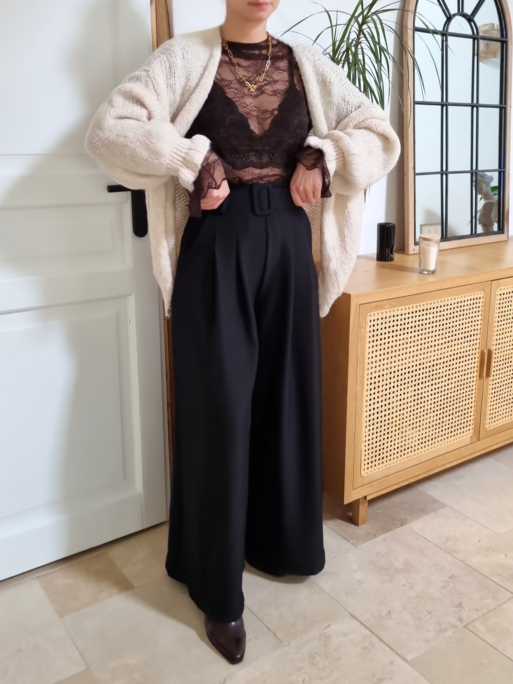Gilet en laine Rosalie beige