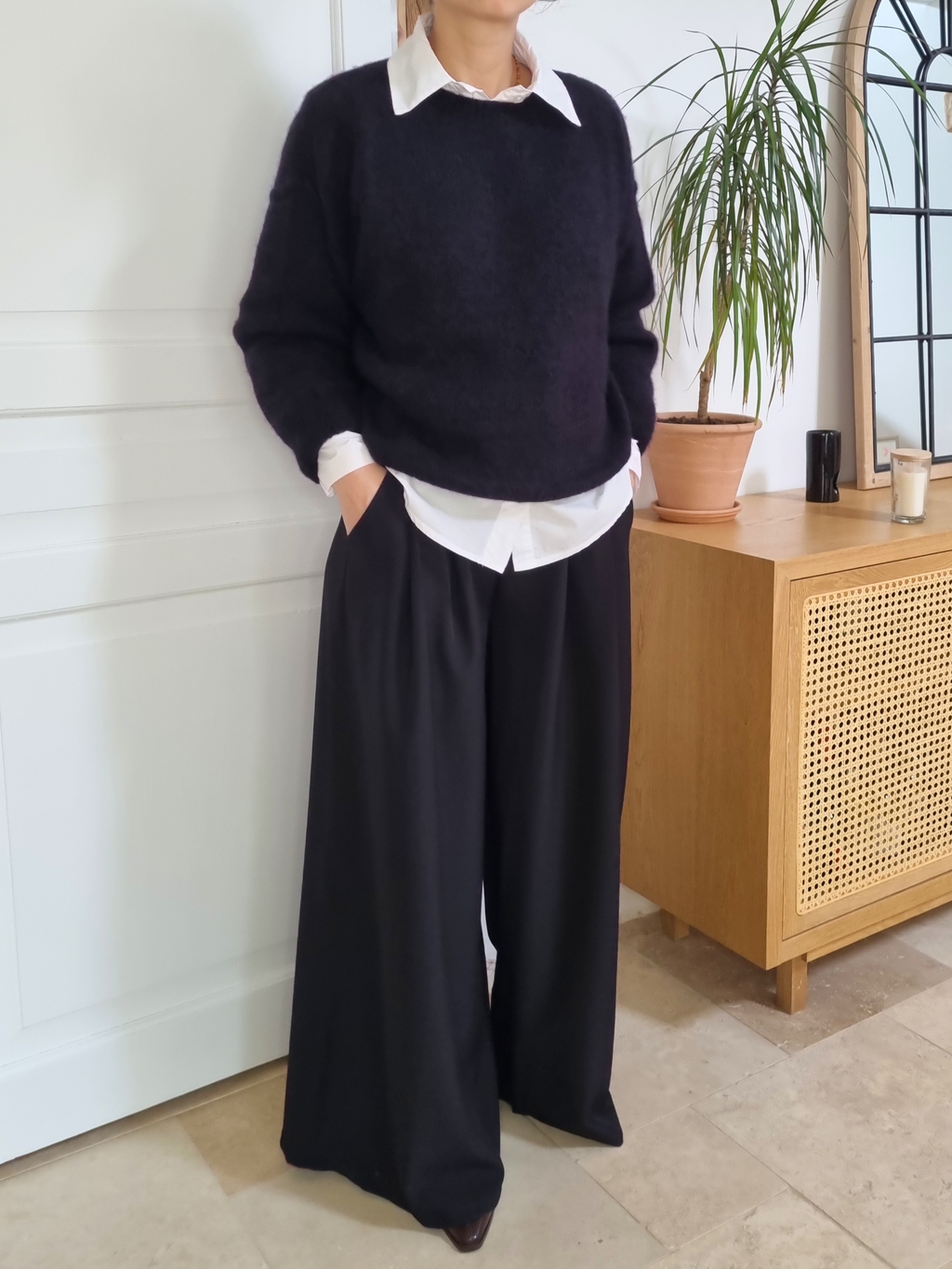 Pull très doux Alba noir