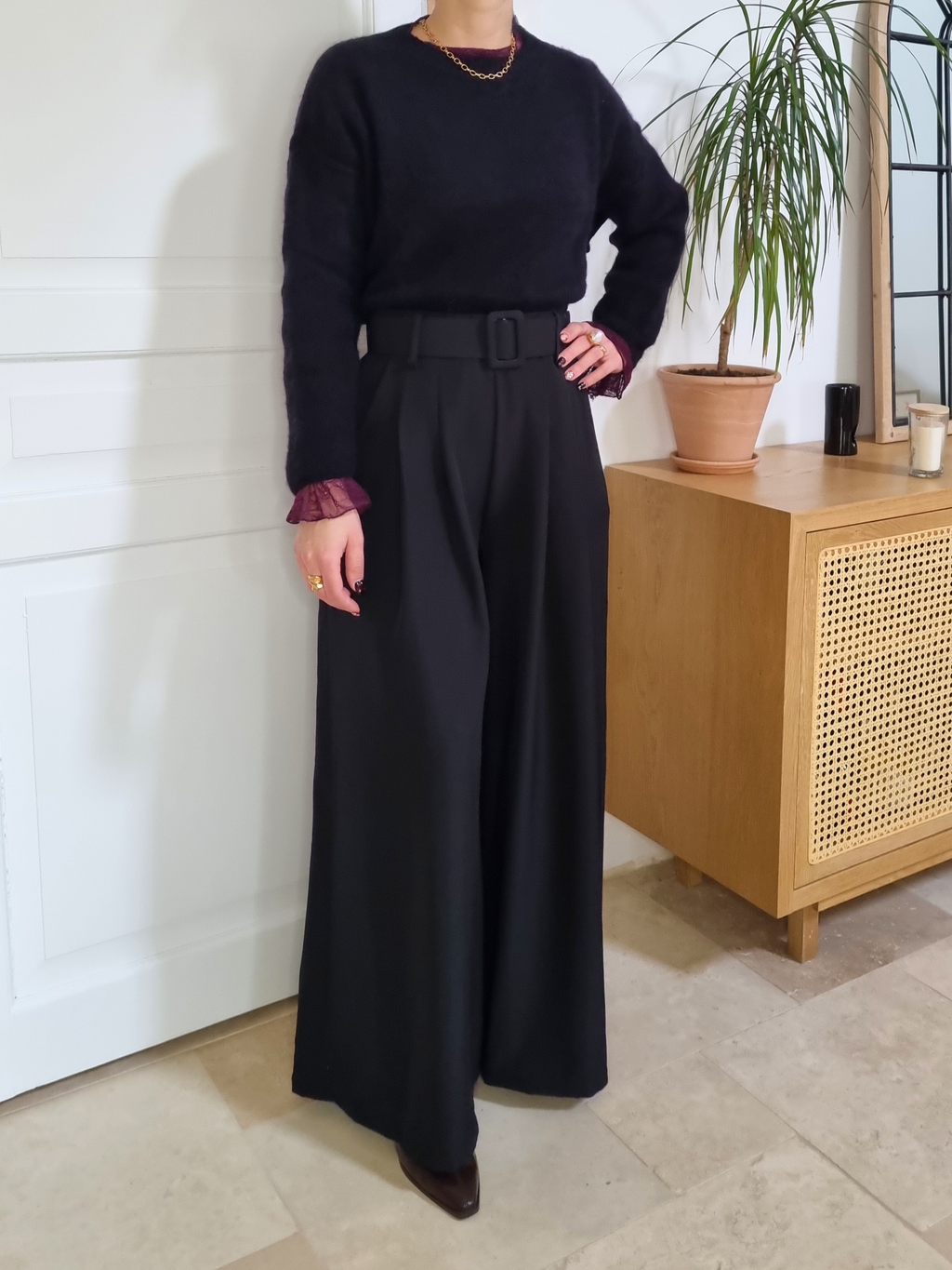 Pull très doux Alba noir