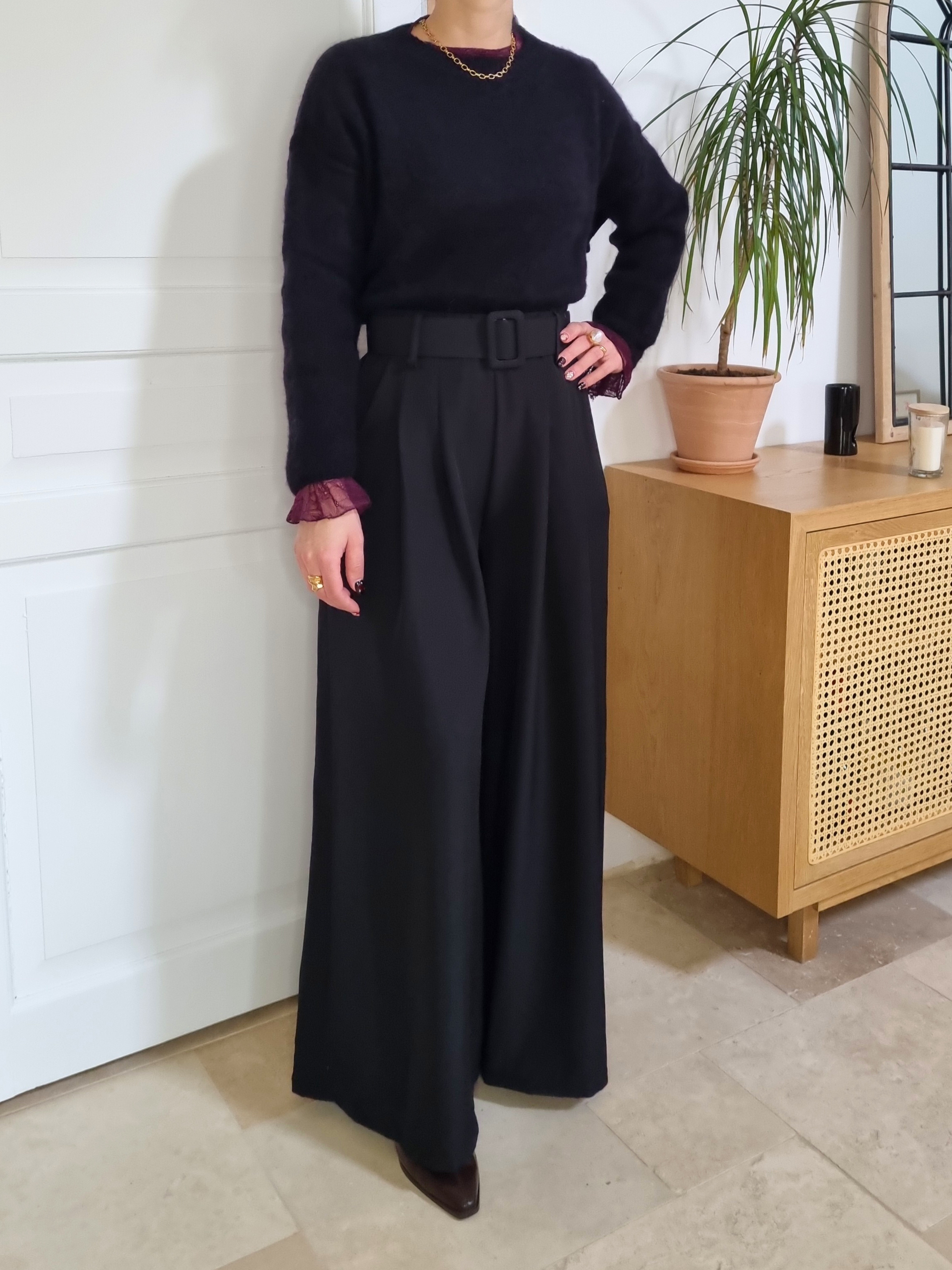 Pull très doux Alba noir