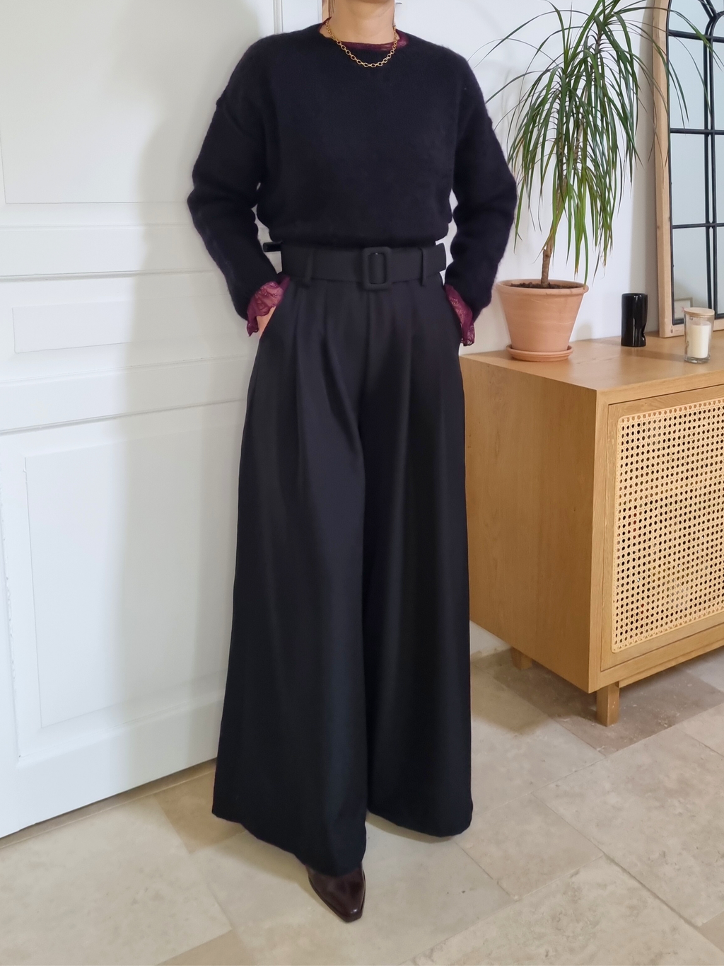 Pull très doux Alba noir
