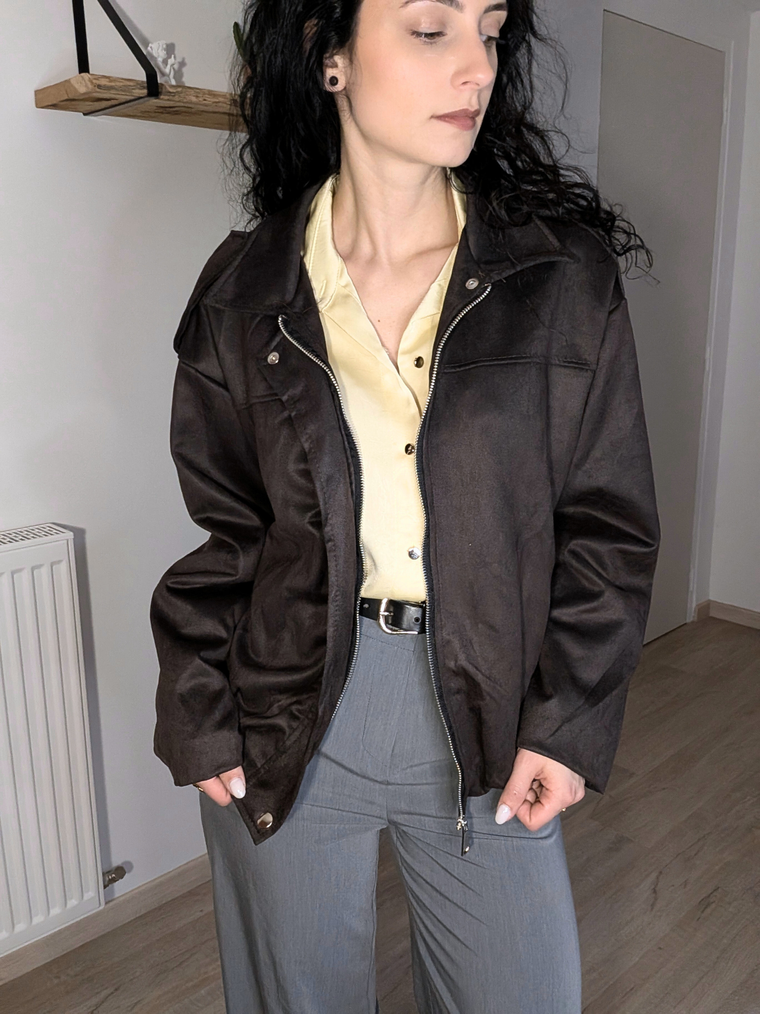 Chemise fluide jaune clair - Jeanne