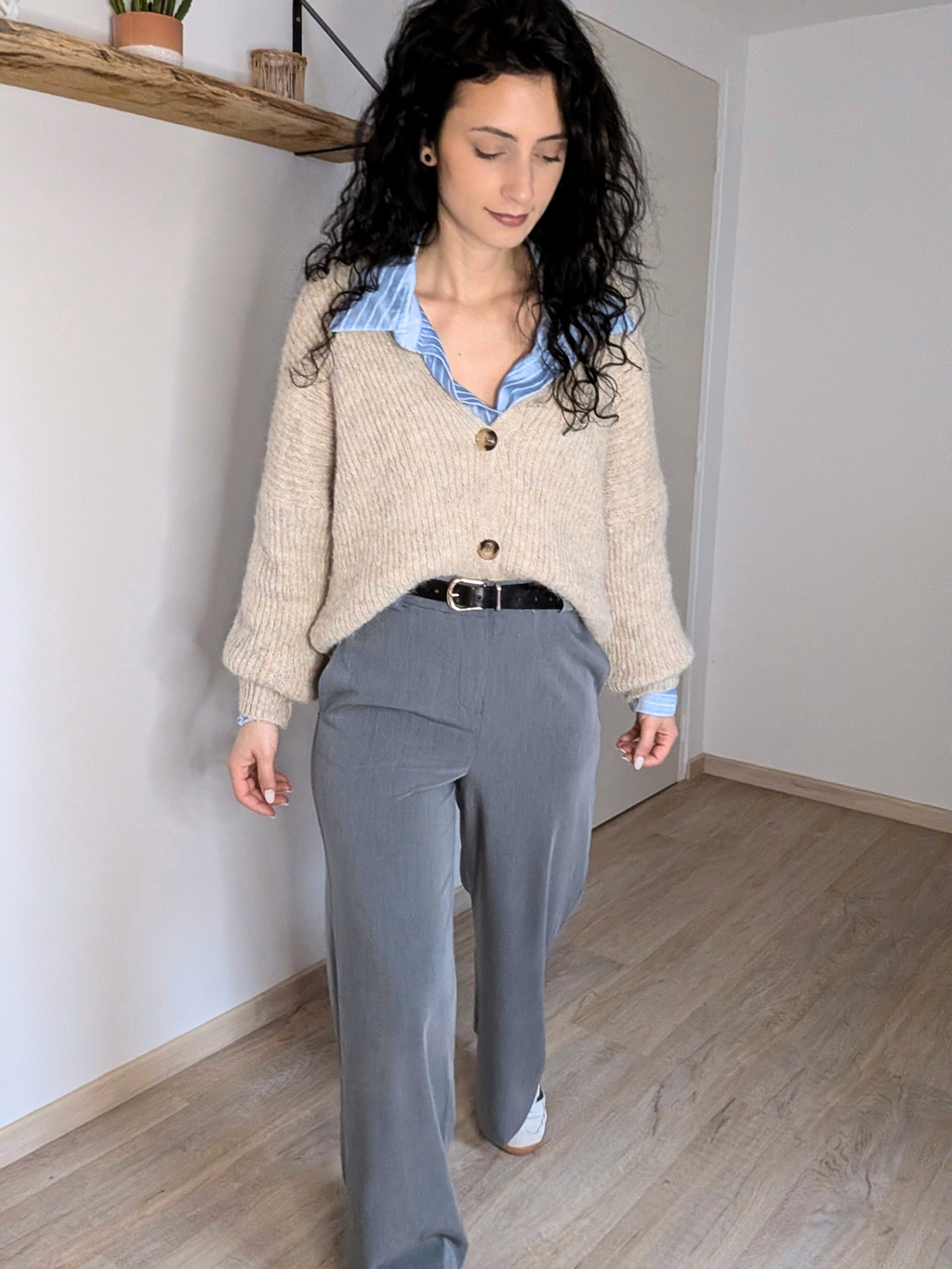 Cardigan en maille Camille - beige