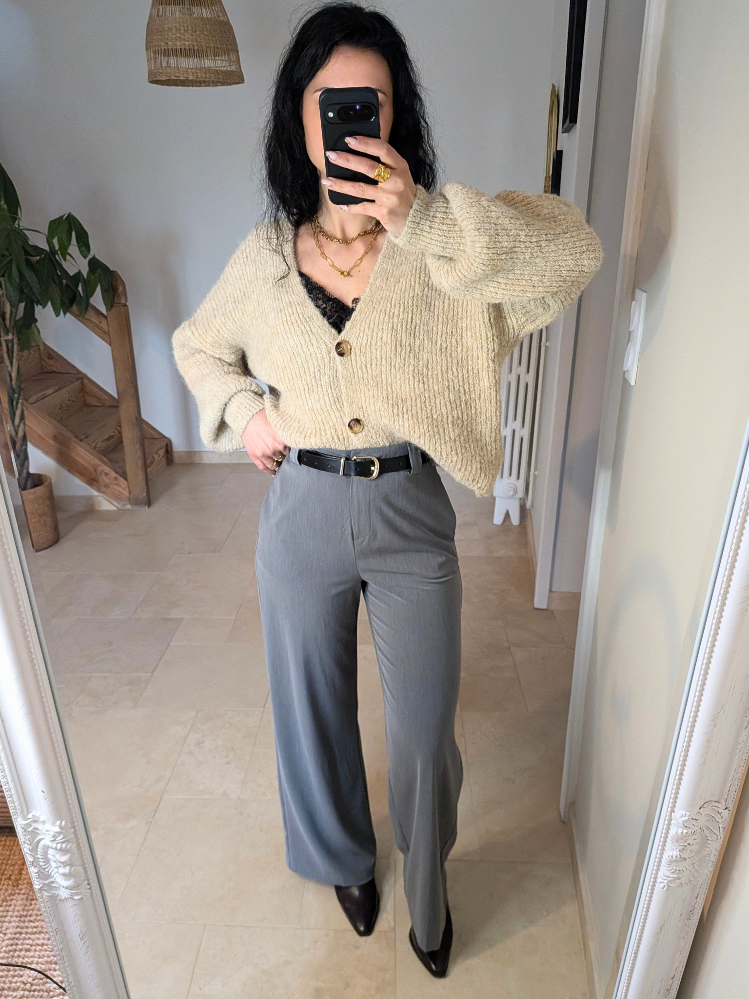 Cardigan en maille Camille - beige
