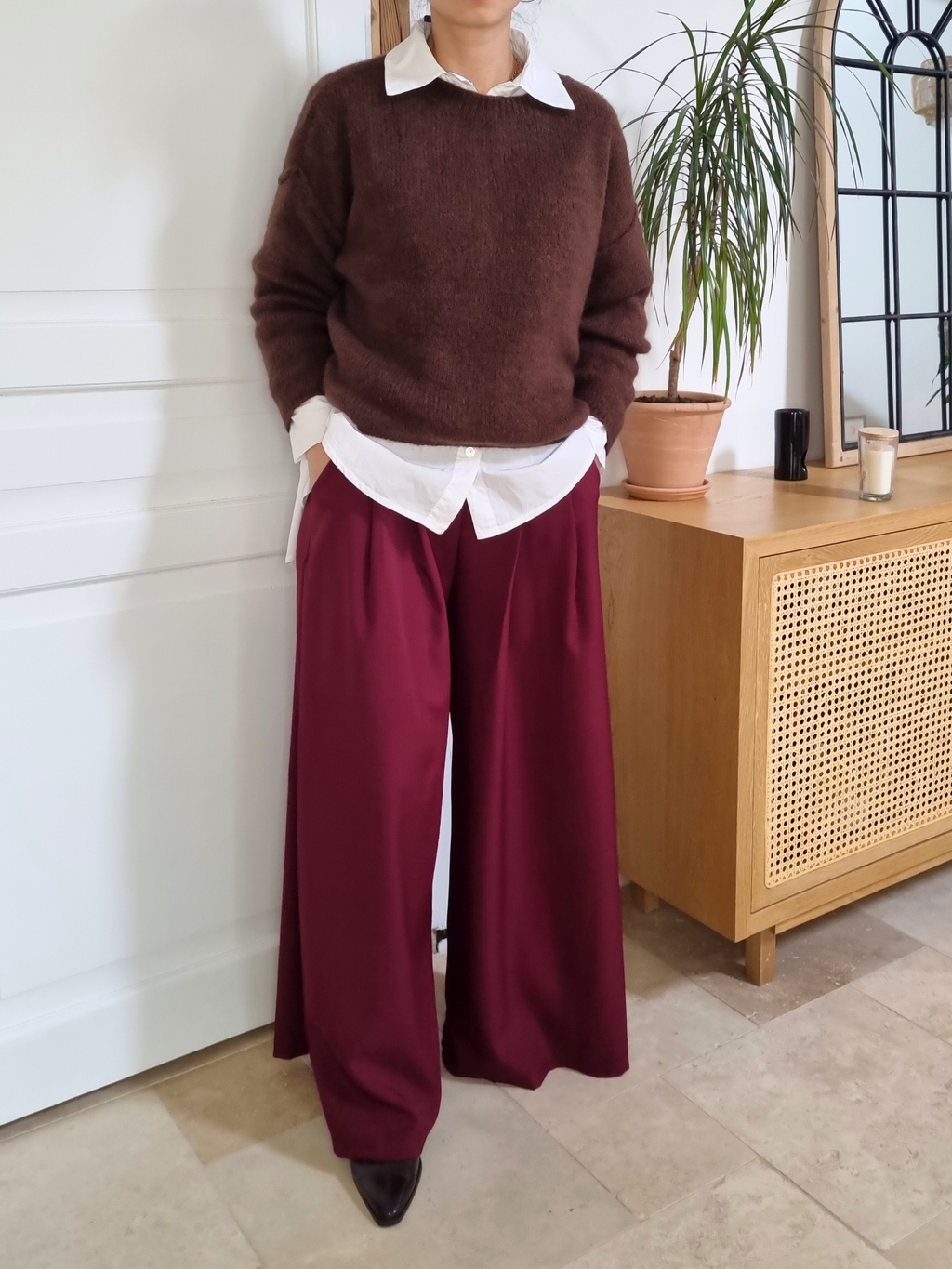 Pull très doux Alba marron