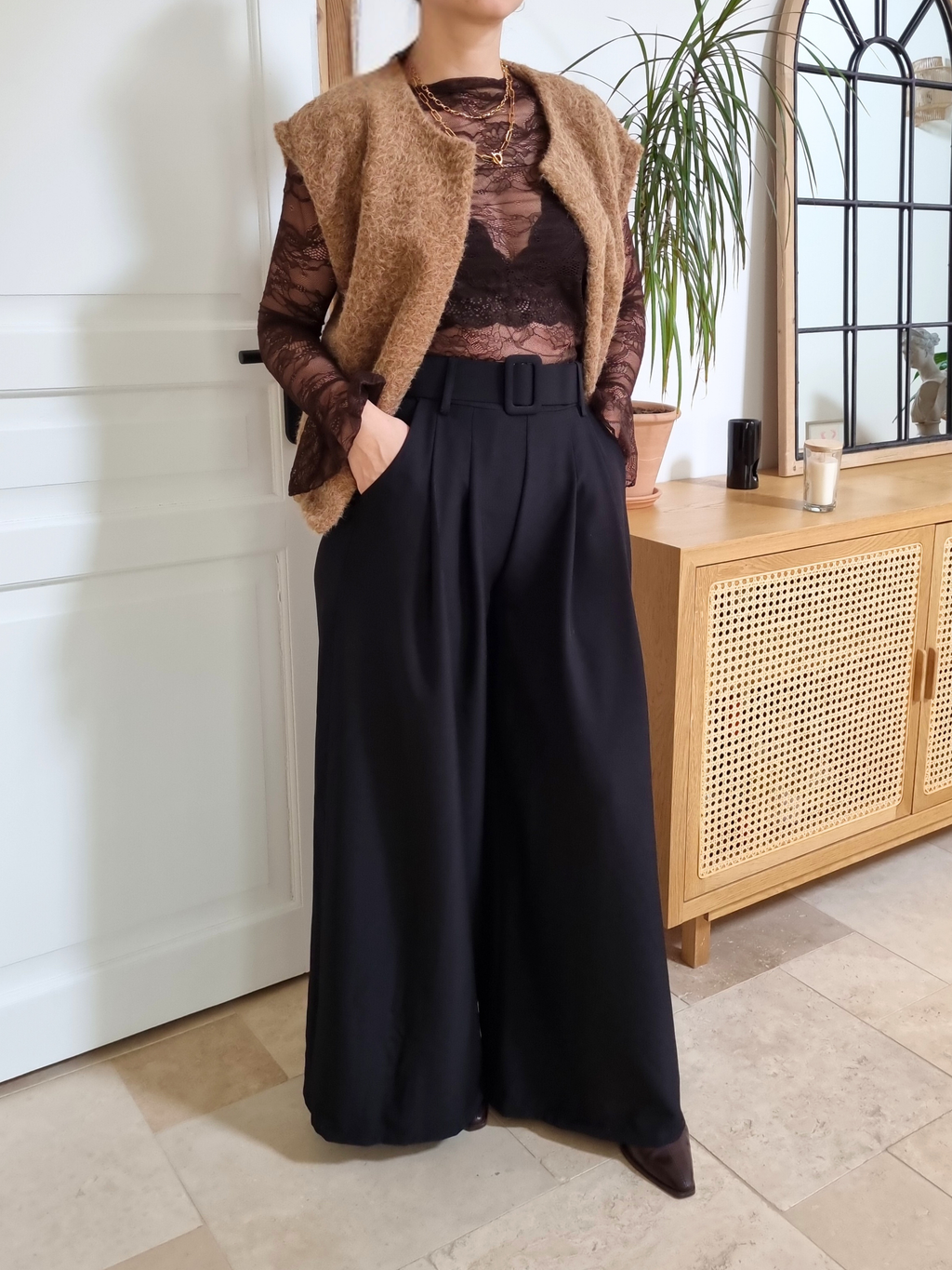 Gilet sans manche Luna beige