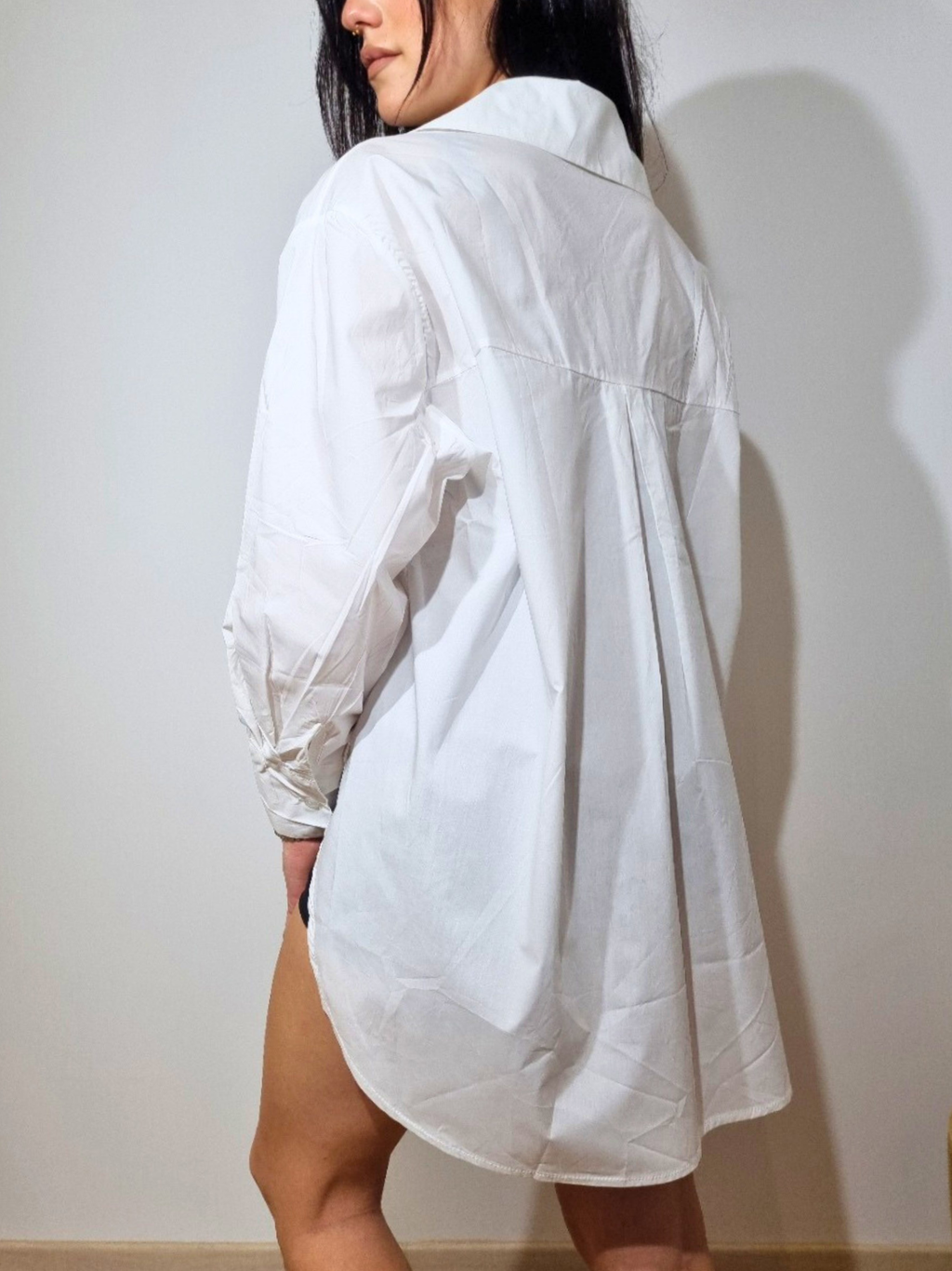 chemise blanche femme, chemise oversize coton, chemise bureau chic, chemise femme intemporelle, Maison Sélène, slow fashion, mode française