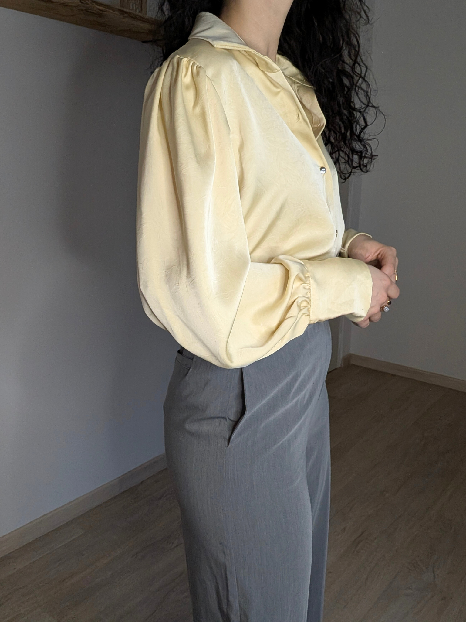 Chemise fluide jaune clair - Jeanne