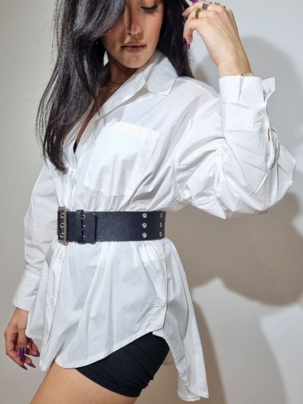 chemise blanche femme, chemise oversize coton, chemise bureau chic, chemise femme intemporelle, Maison Sélène, slow fashion, mode française