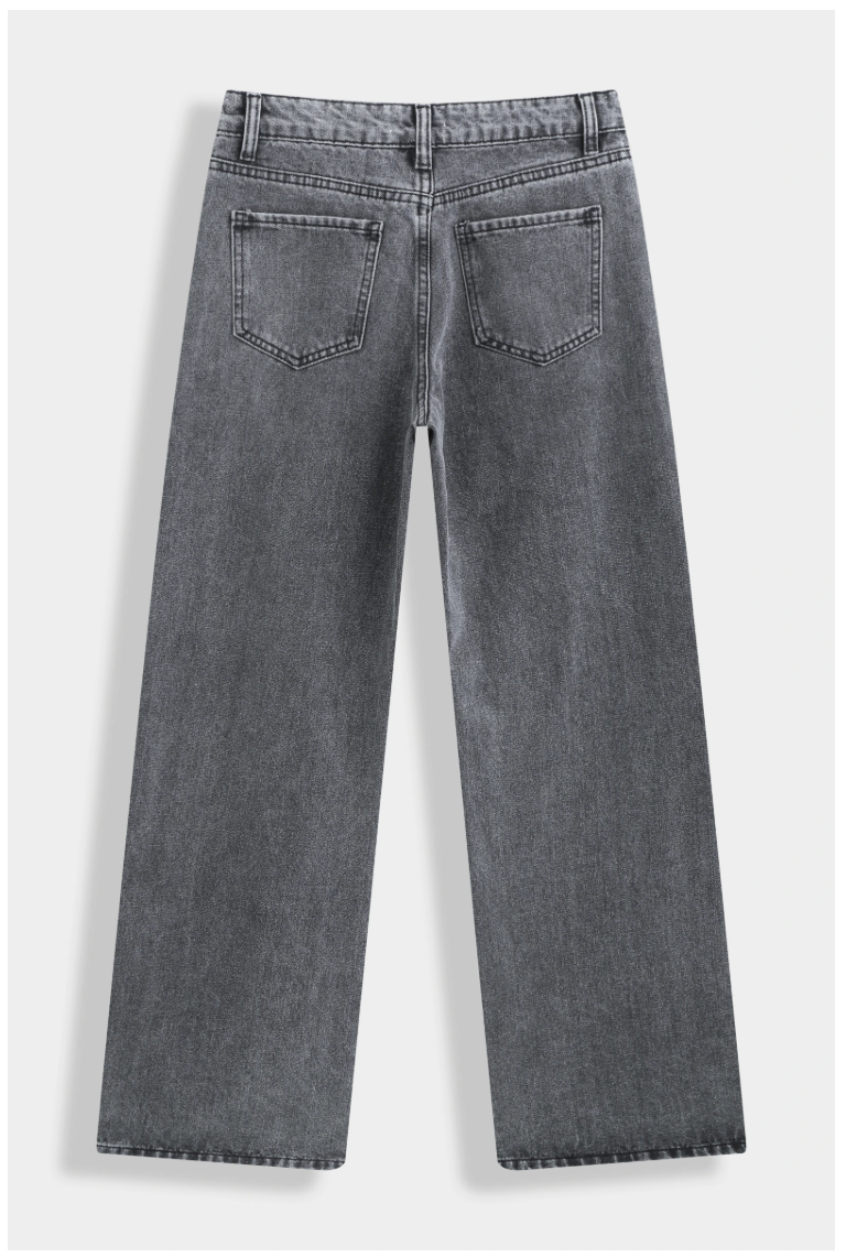 Jean wide leg à clous - Rebel