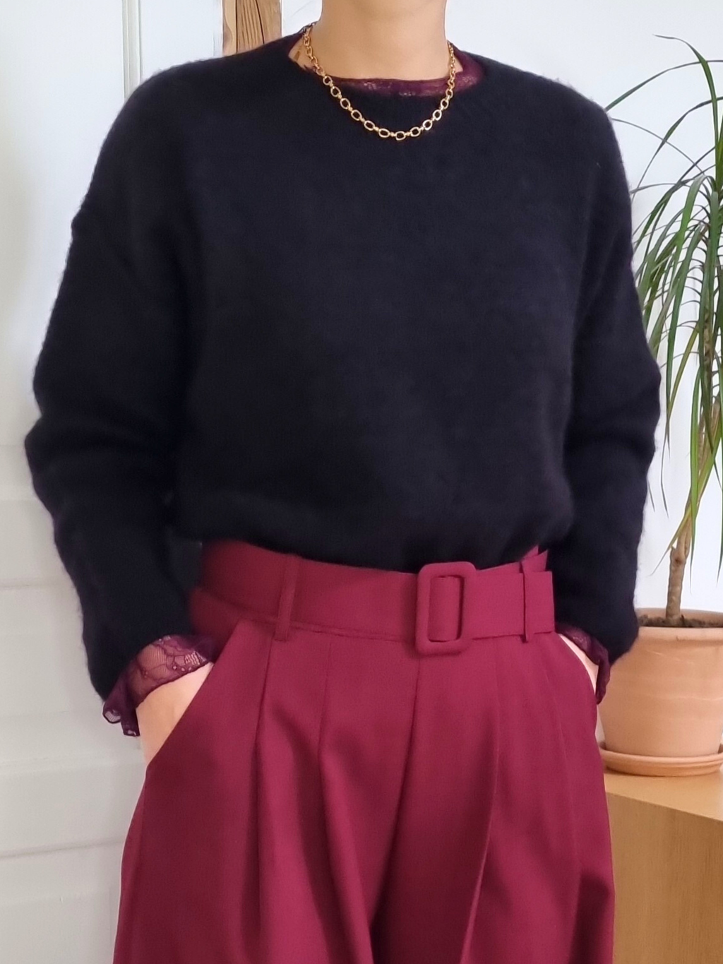 Pull très doux Alba noir