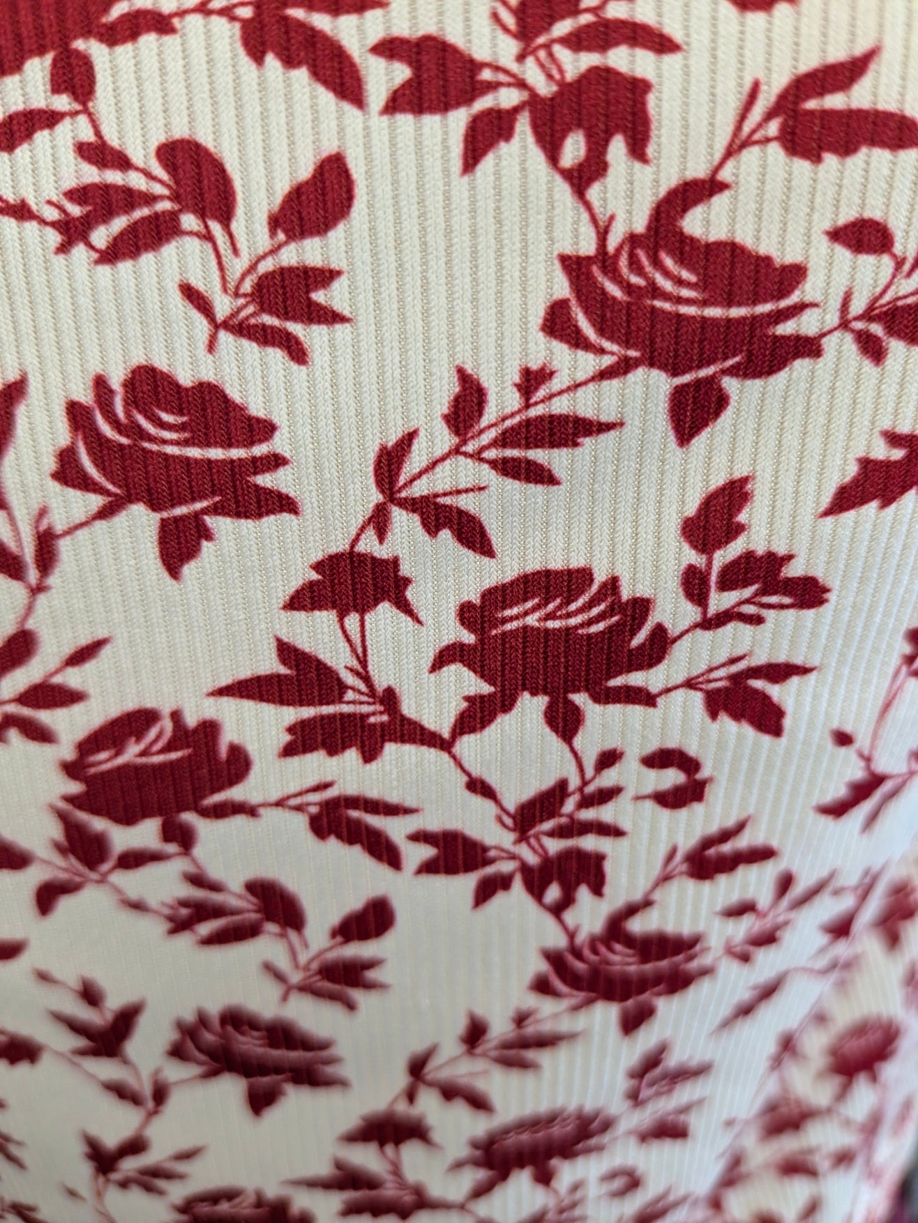 Top imprimé floral terracotta - Bianca