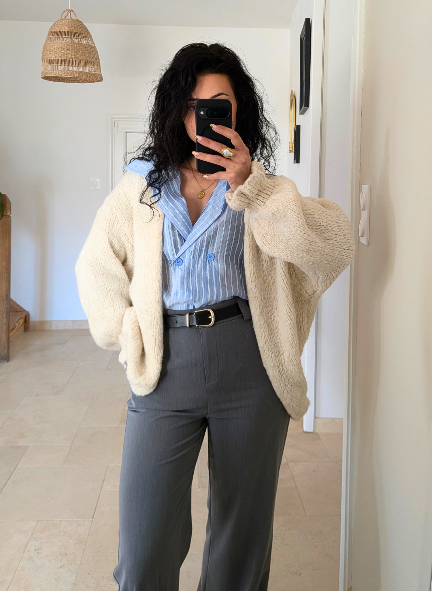 Gilet en laine Rosalie beige