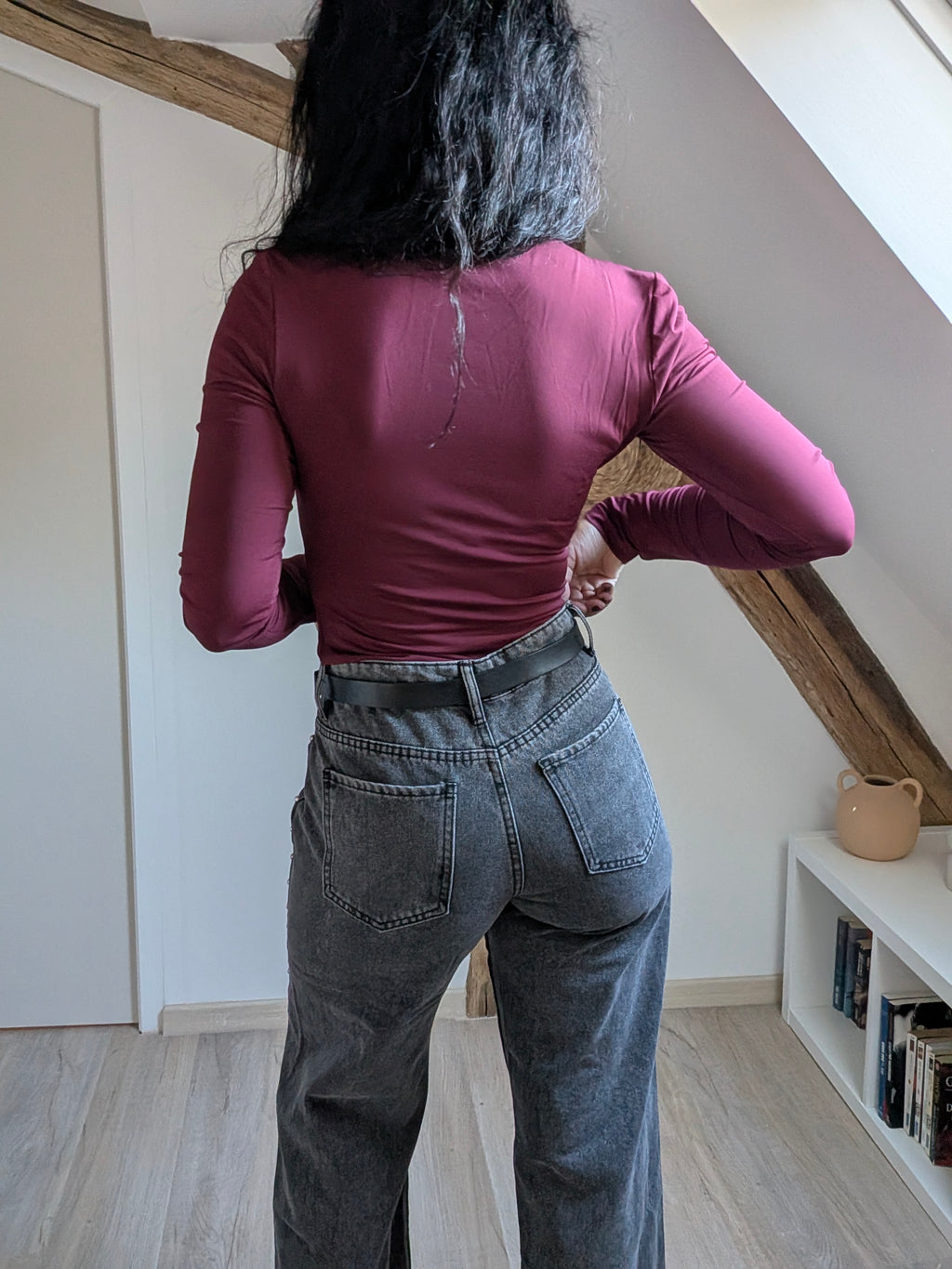 Jean wide leg à clous - Rebel